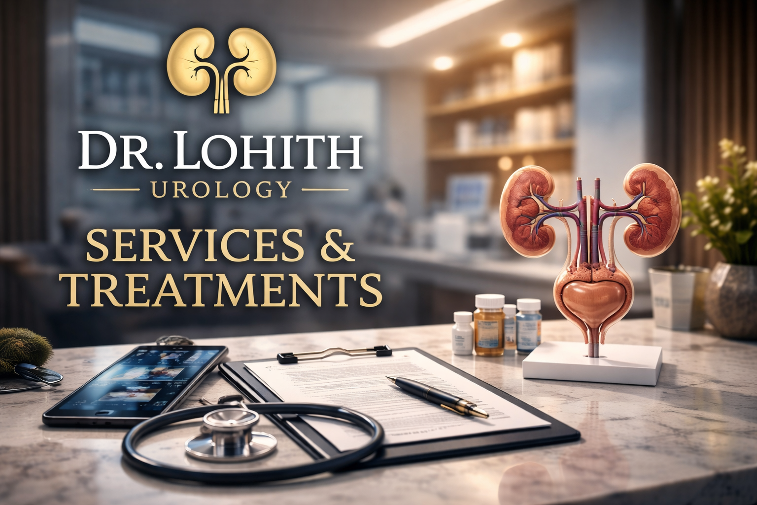 Urology treatment and surgical care at clinic